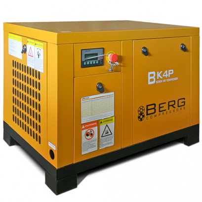 Промышленный винтовой компрессор BERG ВК-4Р-E/12 бар с ременным частотно-регулируемым приводом